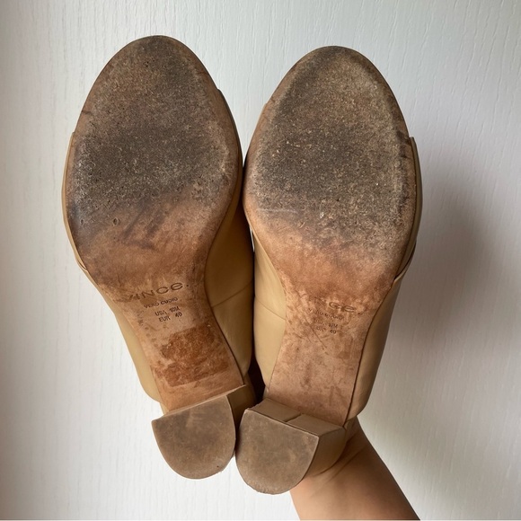 Vince Heath Leather Mule Nude Size 10 - Picture 10 of 11